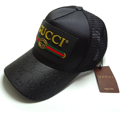 precio gorra gucci negra original|sombreros de hombre Gucci.